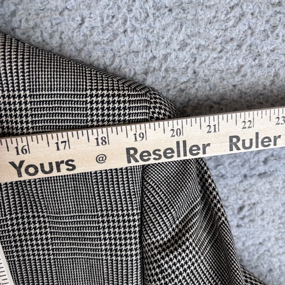 Jos A Bank Sport Coat‎ 42R Tan Black Glen Check Windowpane Silk Blend Blazer